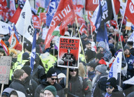 Rally Against Quebec Government Policies - Montreal