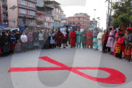 Candle Light Vigil Eve Of AIDS Day In Nepal