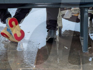 Daily Life During Rain In Arezzo