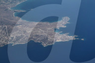 Aerial View Of The Island Of Donousa