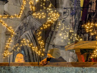 Christmas Atmosphere On Marienplatz Square In Munich