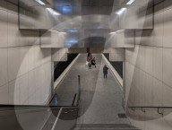 Passengers Waiting At Fuerstenried West U-Bahn Station In Munich