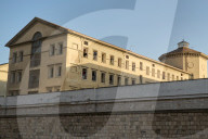 Exterior View Of Bari Prison Building And Perimeter Wall