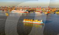 Yangshan Deepwater Port Container Terminal in Shanghai
