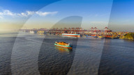 Yangshan Deepwater Port Container Terminal in Shanghai