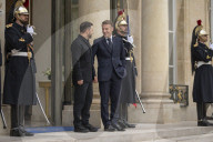 Macron And Zelensky After Meeting - Paris
