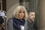 Macron And Zelensky After Meeting - Paris