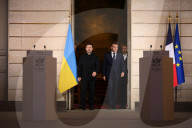 Macron and Zelensky Press Conference - Paris