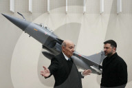 Zelensky Visits Dassault Aviation With Dassault CEO - Cergy-Pontoise