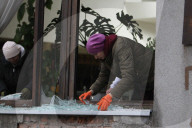 Consequences of Russian Ballistic Missile Strike on Dnipro - Ukraine