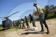 Cyclone Causes Landslide In Dithawa, Kotmale, Sri Lanka