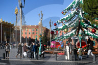 Illustration - South of France During Christmas Season