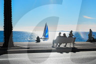 Illustration - South of France During Christmas Season