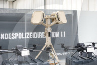 Bundesinnenminister ALEXANDER DOBRINDT bei der Indienststellung der Drohnenabwehreinheit in Ahrensfelde