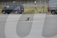 Bundesinnenminister ALEXANDER DOBRINDT bei der Indienststellung der Drohnenabwehreinheit in Ahrensfelde
