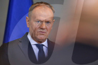 Pressekonferenz bei Empfang des polnischen Ministerpraesidenten