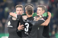 Fussball / DFB Pokal / Borussia Moenchengladbach  - FC St. Pauli  1-2