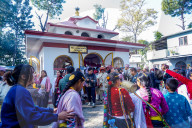 The Kirat Community Celebrating The Sakela Udhauli Festival In Nepal.