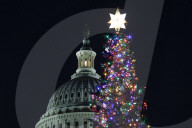 U.S. Capitol Christmas Tree Lights Up For The Holiday Season