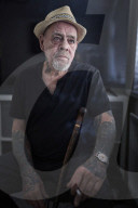 Billy Graham at his home in Manchester