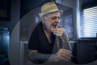 Billy Graham at his home in Manchester