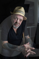 Billy Graham at his home in Manchester