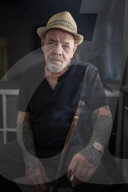 Billy Graham at his home in Manchester