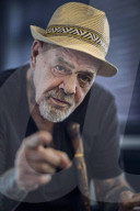 Billy Graham at his home in Manchester