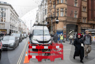Metropolitan Police Facial Recognition van parked in Oxford Street, London