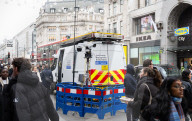 Metropolitan Police Facial Recognition van parked in Oxford Street, London