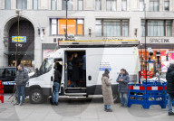 Metropolitan Police Facial Recognition van parked in Oxford Street, London