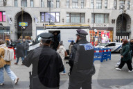 Metropolitan Police Facial Recognition van parked in Oxford Street, London