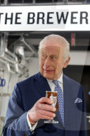 King Charles at Guinness Open Gate Brewery in  London