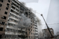 Russian guided bomb strikes apartment block in Zaporizhzhia