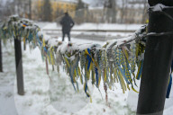 First snowfall in Kyiv