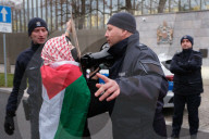 Israel-Hamas War 2025: Palestinian Solidarity Rally: Warsaw