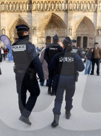 Security Measures At Notre Dame de Paris - Paris