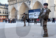 Security Measures At Notre Dame de Paris - Paris