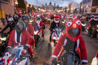 Biker Papanoelada in Barcelona - Spain