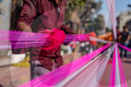 India: Colorful Kite Making and Thread In Ahmedabad