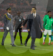 The Crown Prince of Morocco at CAN 2025 - Morocco v Comoros