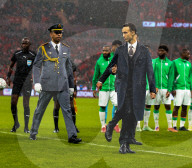 The Crown Prince of Morocco at CAN 2025 - Morocco v Comoros