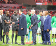 The Crown Prince of Morocco at CAN 2025 - Morocco v Comoros