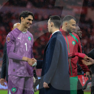 The Crown Prince of Morocco at CAN 2025 - Morocco v Comoros