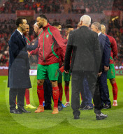 The Crown Prince of Morocco at CAN 2025 - Morocco v Comoros