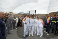 Jackie Chan Holds the Milan Cortina 2026 Olympic Flame - Pompeii