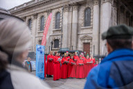 St Martin’s-in-the Fields choir sing to the public London 