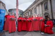 St Martin’s-in-the Fields choir sing to the public London 