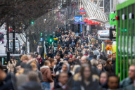 Christmas Shoppers West End, London 