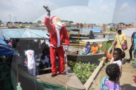 Santa Claus Meets Children in Villages - Benin